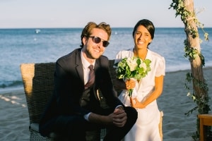 photographe mariage saint-tropez photos ceremonie laique plage